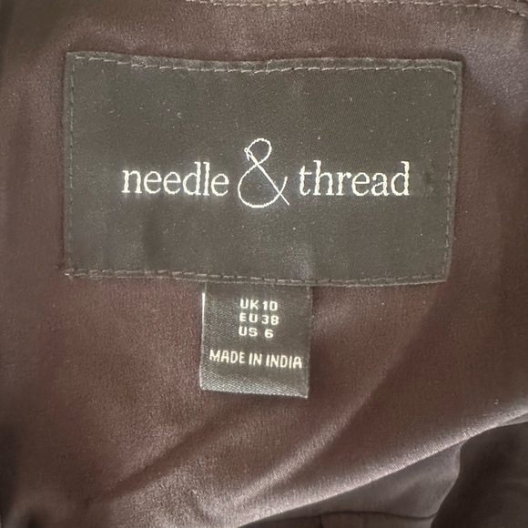 Needle & Thread Black and Pink Embellished Midi Dress - Picture 10 of 10